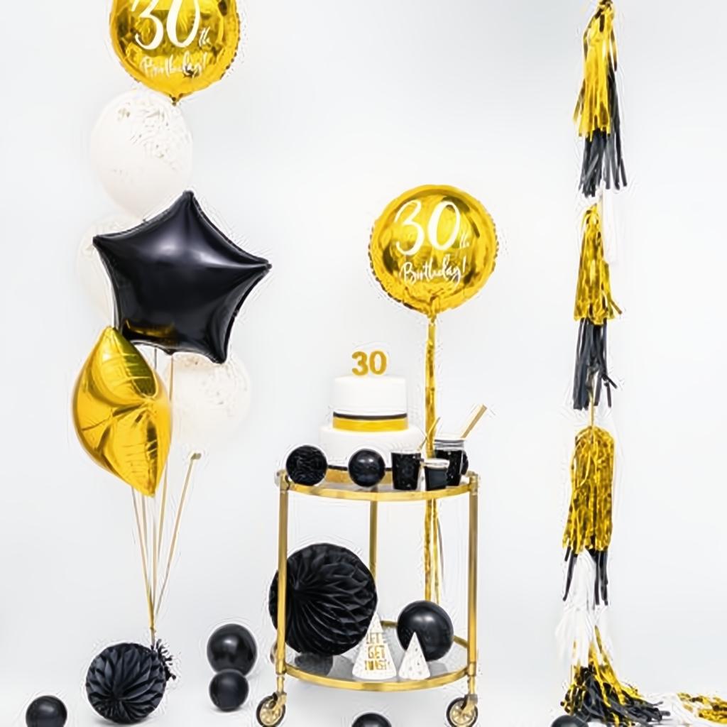 Geburtstagskerze Zahl 3, gold PartyDeco 6