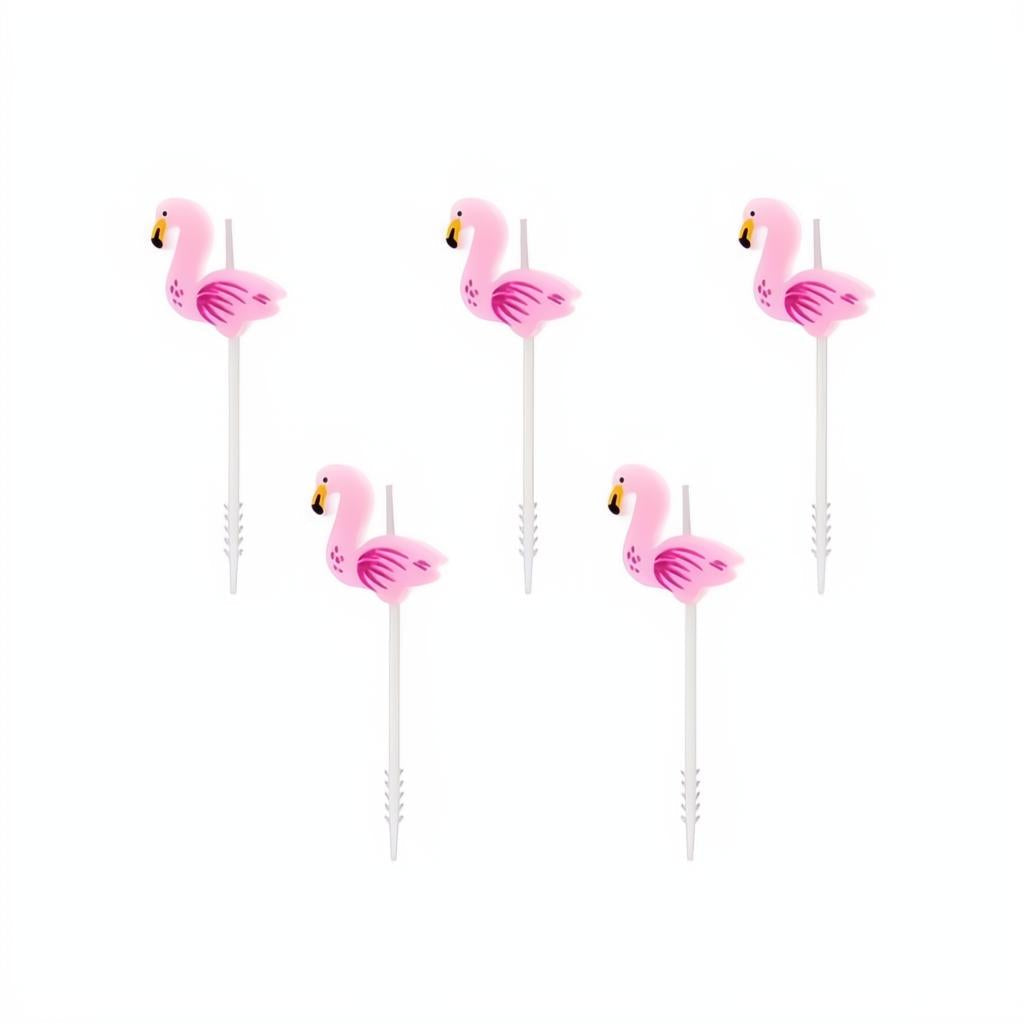 Geburtstagskerzen Flamingos PartyDeco 1