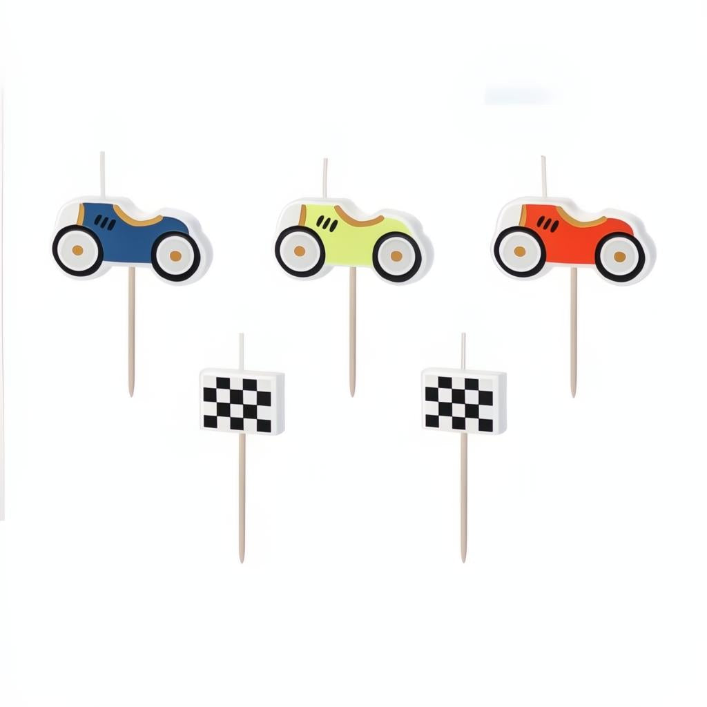 Geburtstagskerzen Rennautos PartyDeco 1