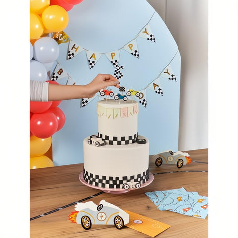 Geburtstagskerzen Rennautos PartyDeco 3