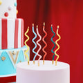 Gedrehte Geburtstagskerzen Regenbogen PartyDeco 2