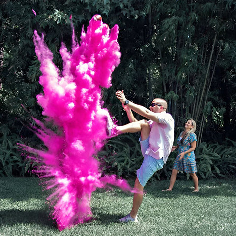 Gender Reveal Football pink