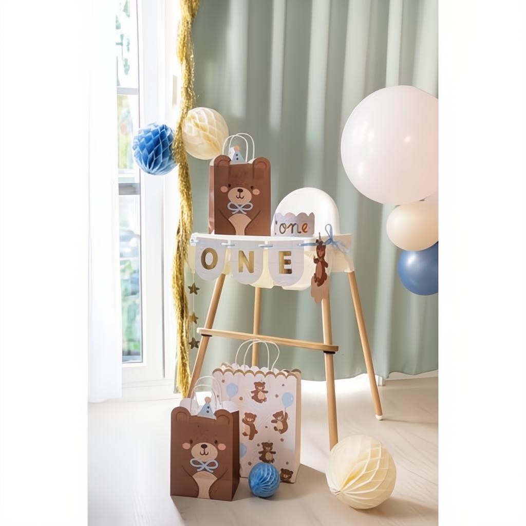 Geschenktasche Teddybär, 18x29x10.5 cm PartyDeco 2
