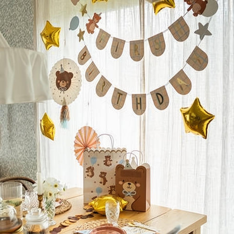 Geschenktasche Teddybär, 18x29x10.5 cm PartyDeco 3