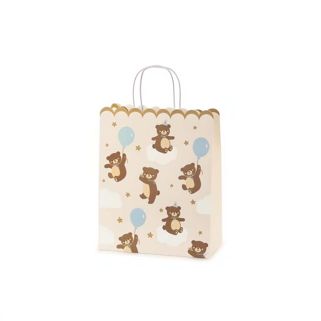 Geschenktasche Teddybären, 26x32.5x13 cm PartyDeco 1