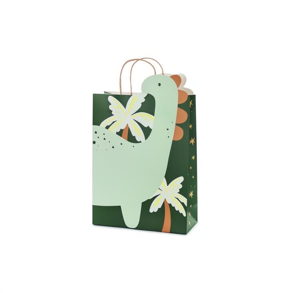 Geschenktüte Dinosaurier, 10x24x37 cm, Farbenmix PartyDeco 1
