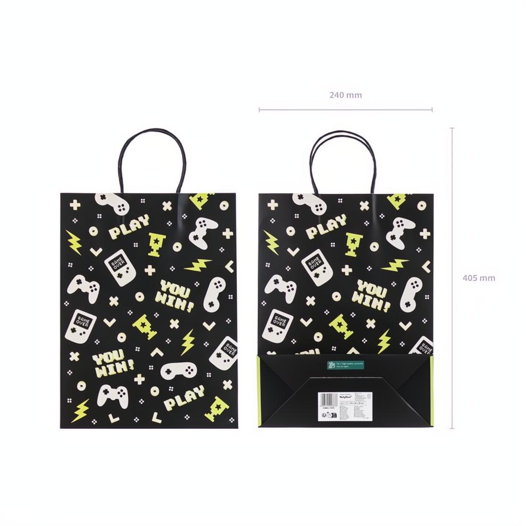 Geschenktüte Gamepads, 10x24x32 cm PartyDeco 3