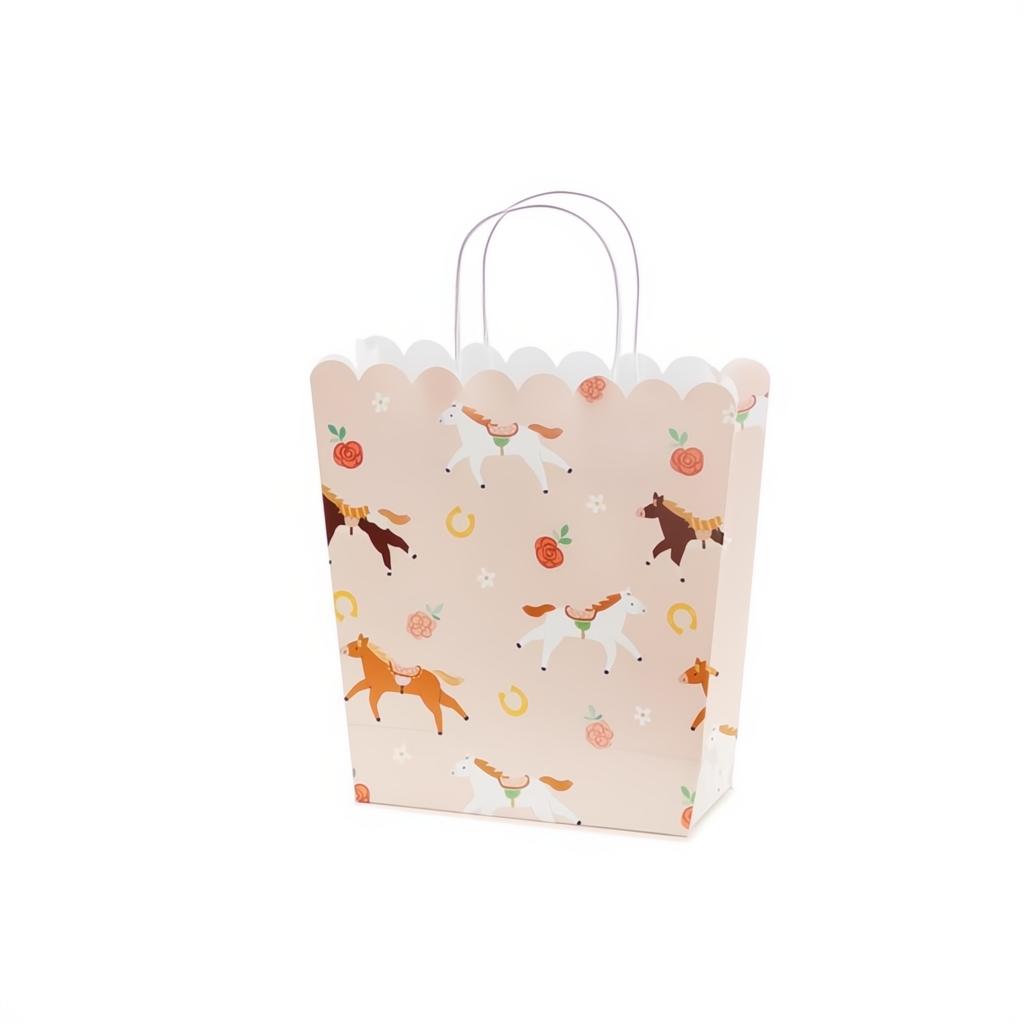 Geschenktüte Pferde, 23x22x8,5 cm PartyDeco 1