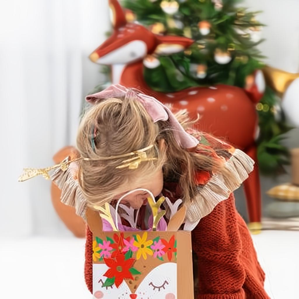 Geschenktüte Reh, 20.5x30x10.5cm PartyDeco 3