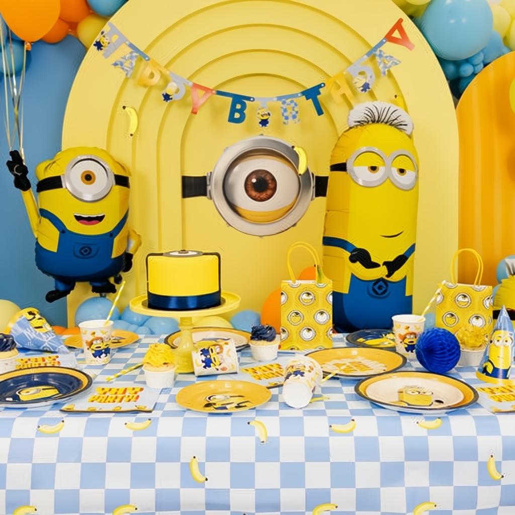 Geschenktüten aus Papier Minions, 12x15.5x6 cm, Gelb PartyDeco 5