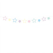 Girlande Einhorn - Sterne, 1,4 m PartyDeco 1