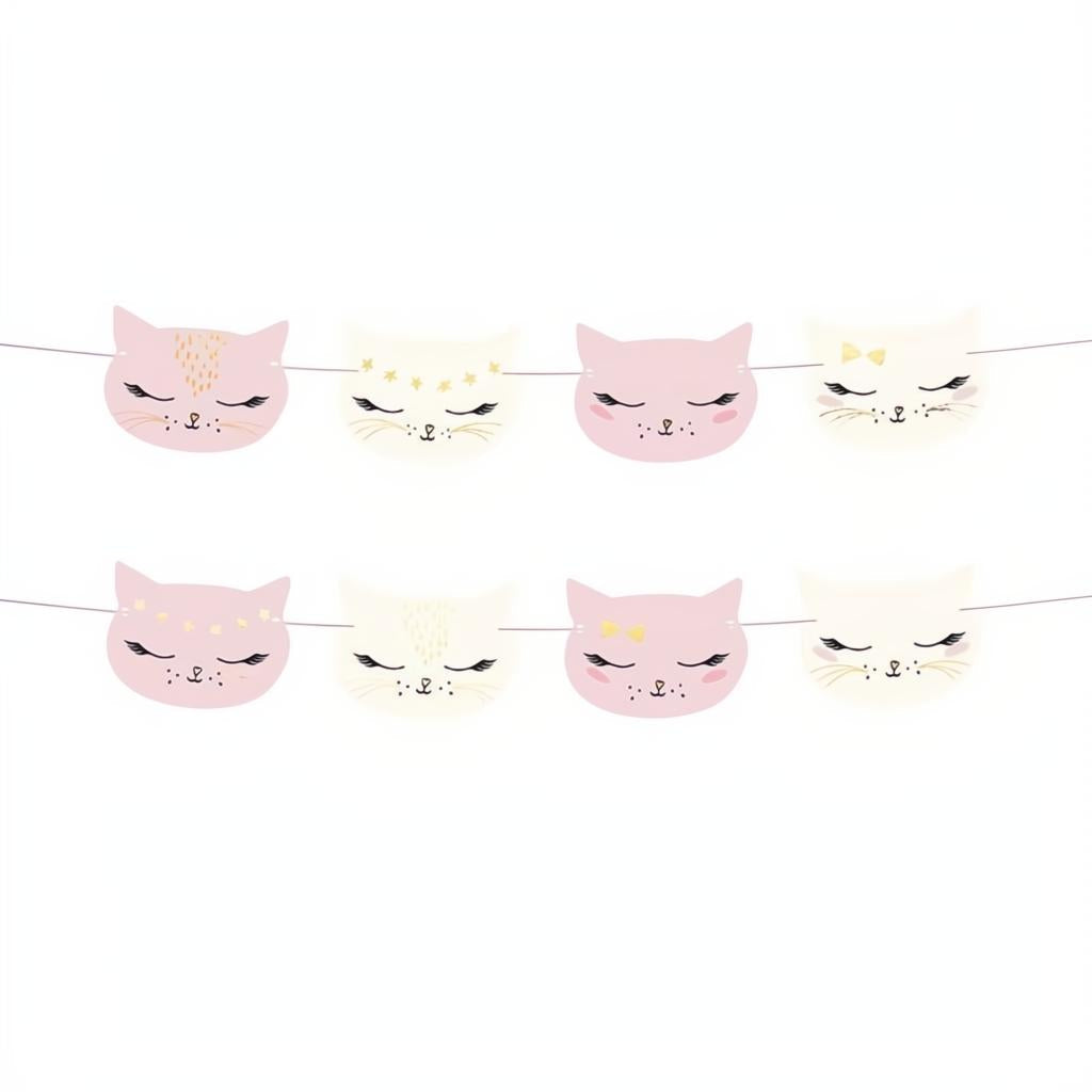 Girlande Katze, 1,4m PartyDeco 1