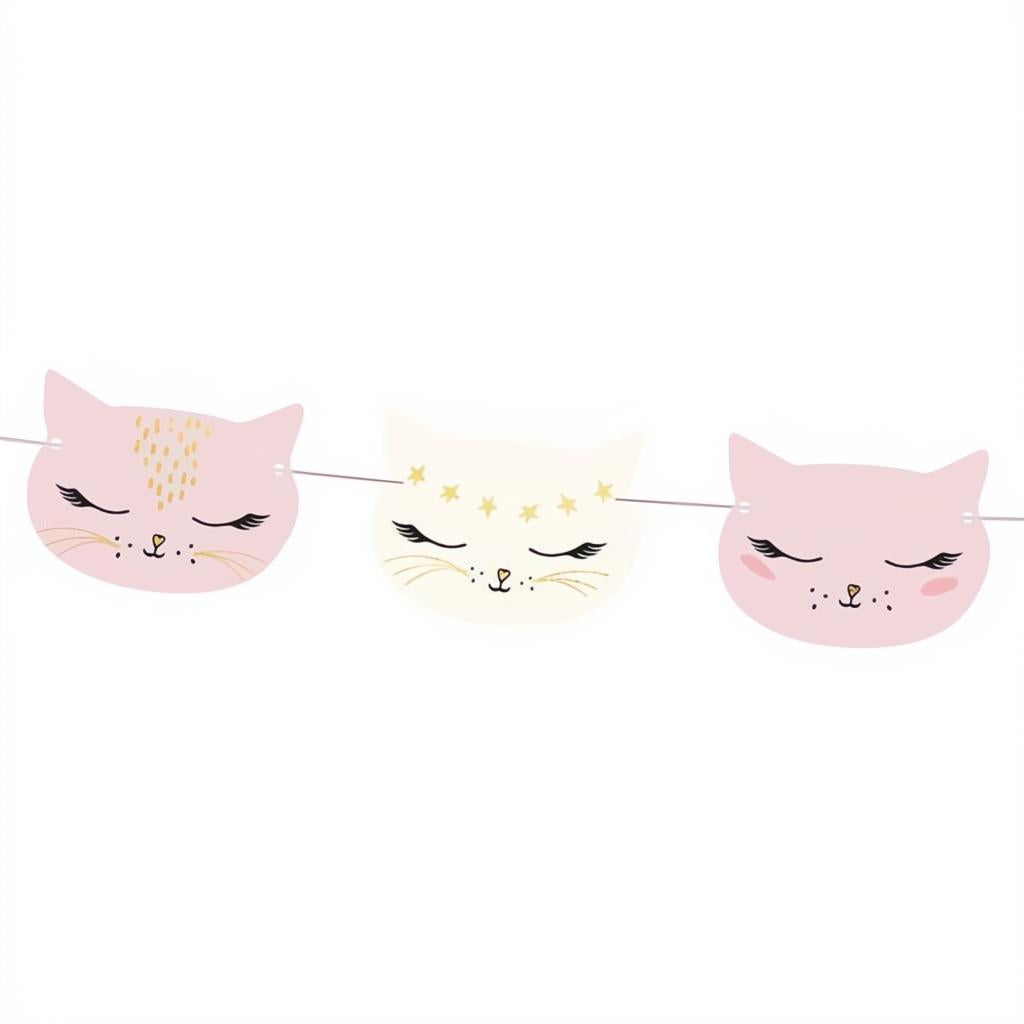Girlande Katze, 1,4m PartyDeco 2