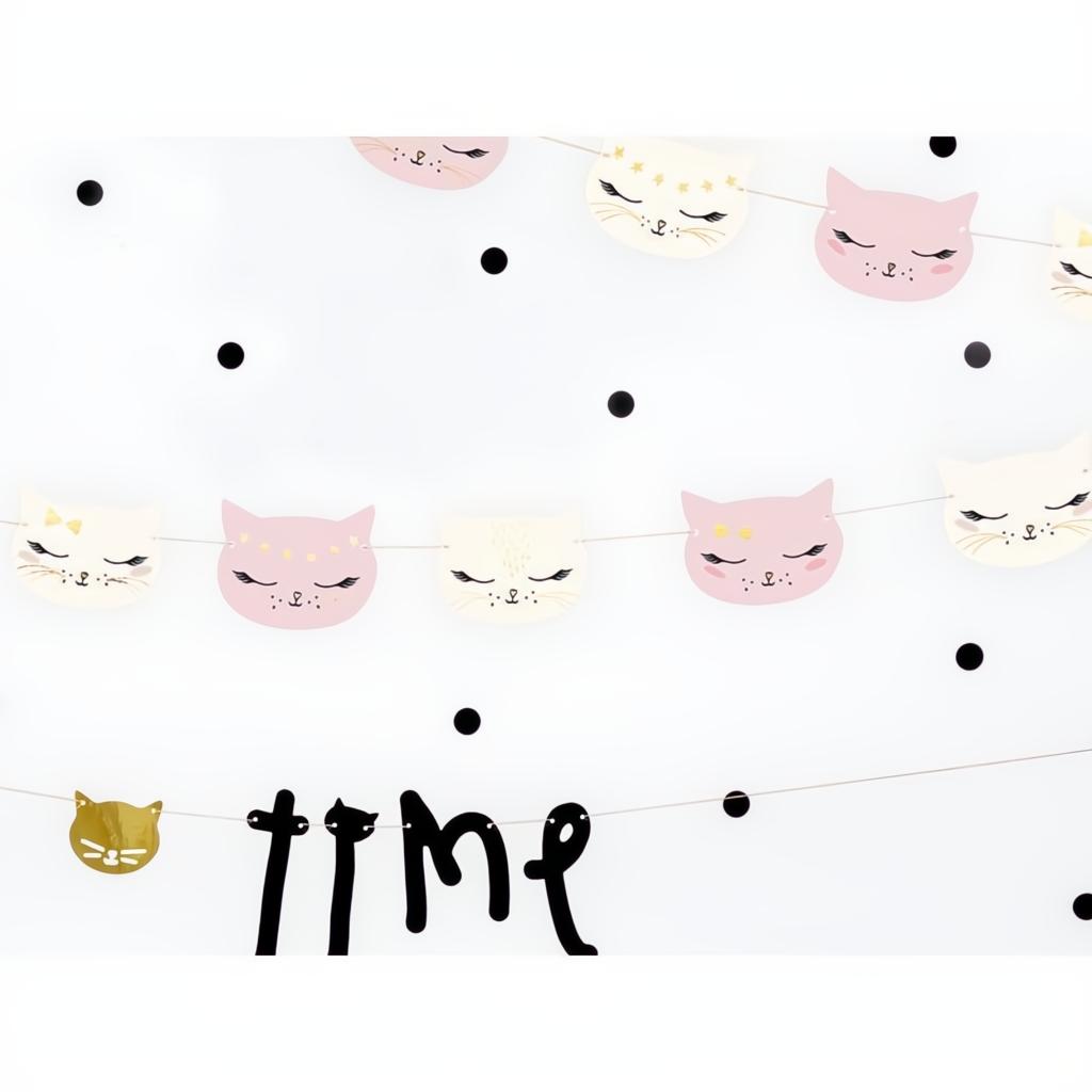 Girlande Katze, 1,4m PartyDeco 3
