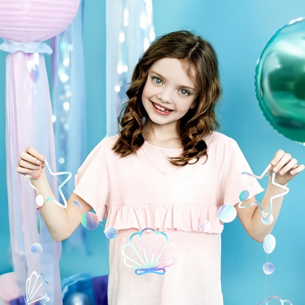 Girlande Meerjungfrau, schillernd, 1,65m PartyDeco 4