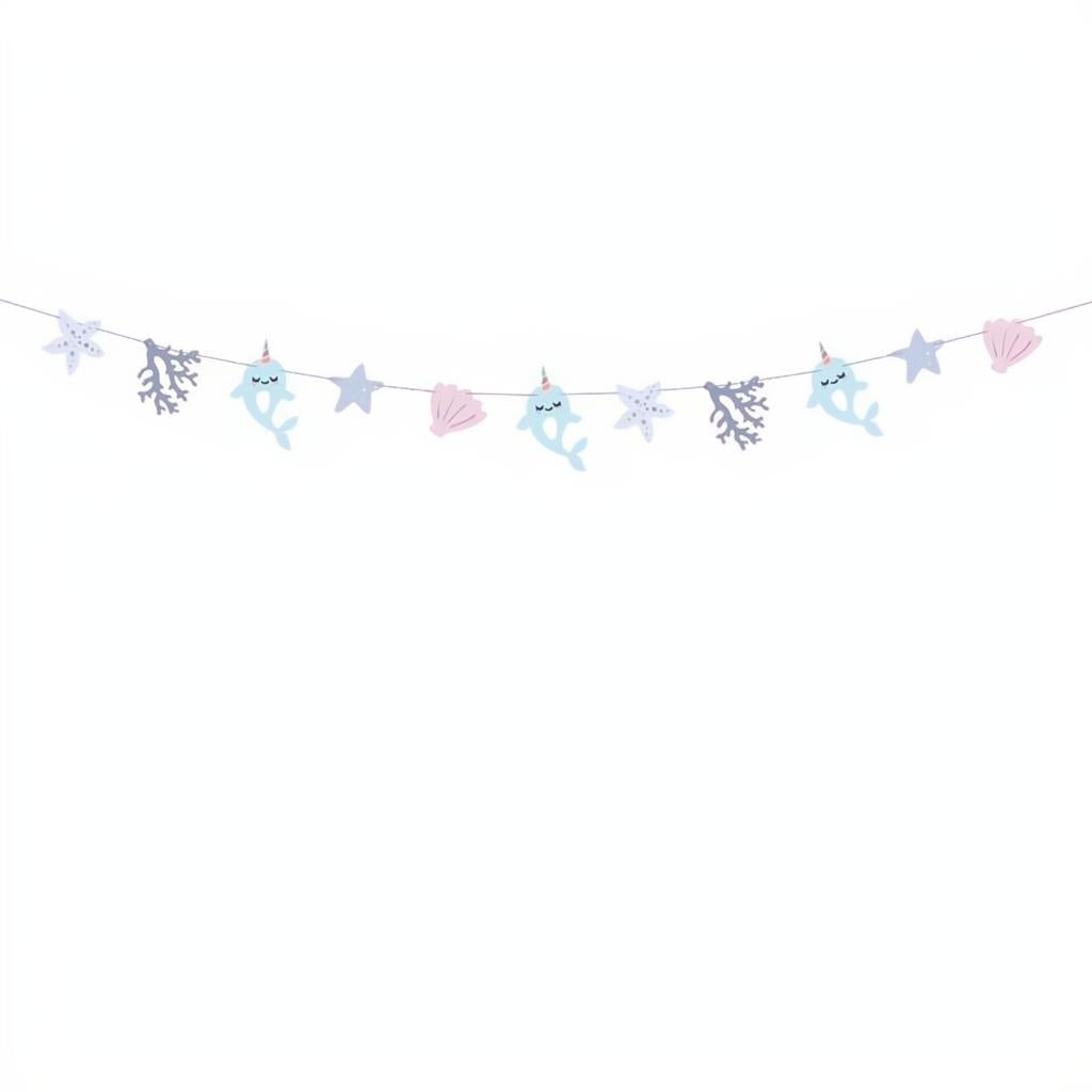 Girlande Narwal, 1m PartyDeco 1