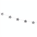 Girlande Sterne, silber, 3,6m PartyDeco 2