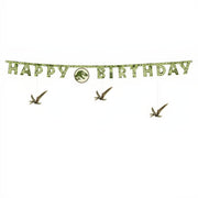 Happy Birthday Banner Jurassic World, 45x165 cm PartyDeco 1