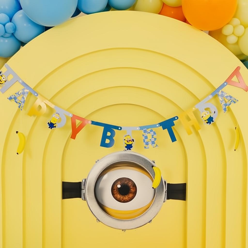 Happy Birthday Banner Minions, 50x153 cm PartyDeco 2