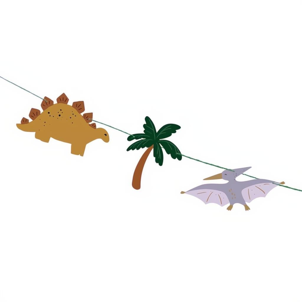 Happy Birthday Dino-Banner, 3 m, Farbenmix PartyDeco 2