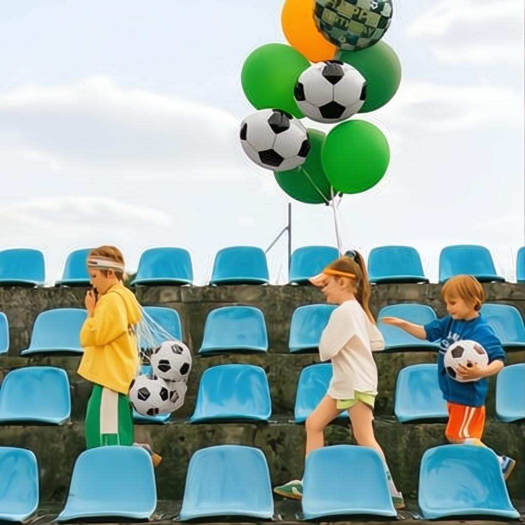 Happy Birthday Folienballon mit Bällen, 35x35 cm PartyDeco 3