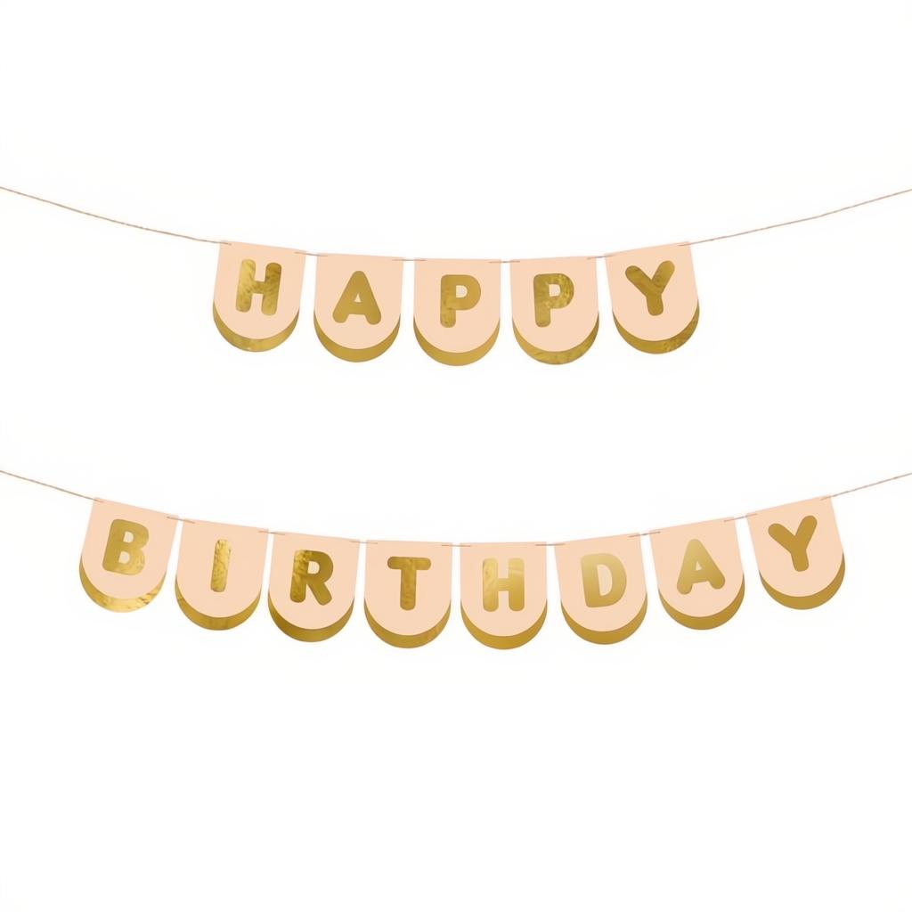 Happy Birthday Pferde-Banner, 13 x 150 cm PartyDeco 1