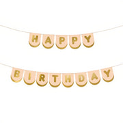 Happy Birthday Pferde-Banner, 13 x 150 cm PartyDeco 1