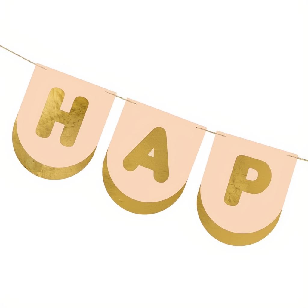 Happy Birthday Pferde-Banner, 13 x 150 cm PartyDeco 2