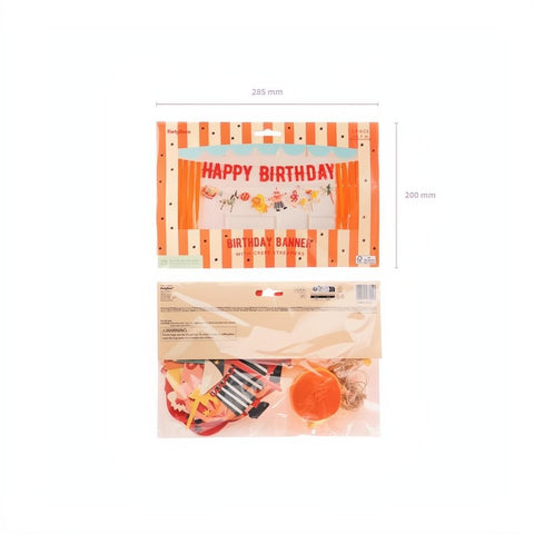 Happy Birthday Zirkus Banner, 275 cm PartyDeco 4