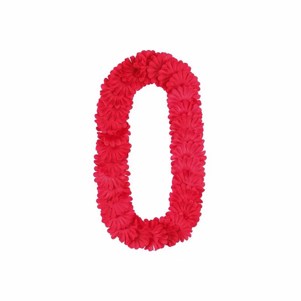 Hawaiianische Kette, dunkelrosa PartyDeco 1
