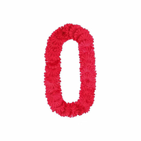 Hawaiianische Kette, dunkelrosa PartyDeco 1