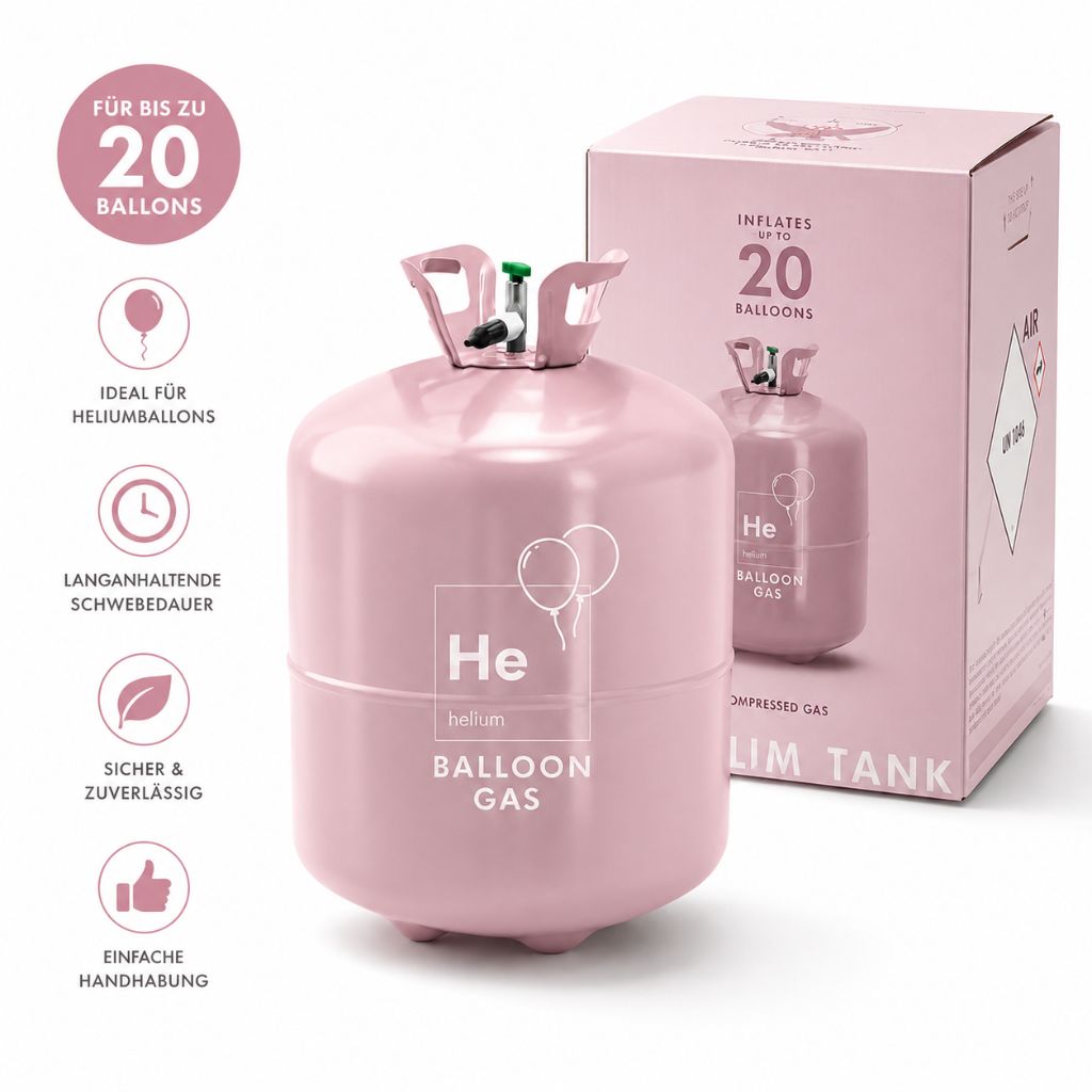 Heliumflasche – für bis zu 20 Ballons