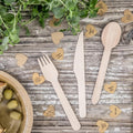 Holzbesteck Woodland, 16cm PartyDeco 3
