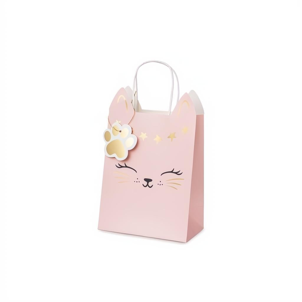 Katzen-Geschenktasche, 18 x 10,5 x 27,5 cm PartyDeco 1