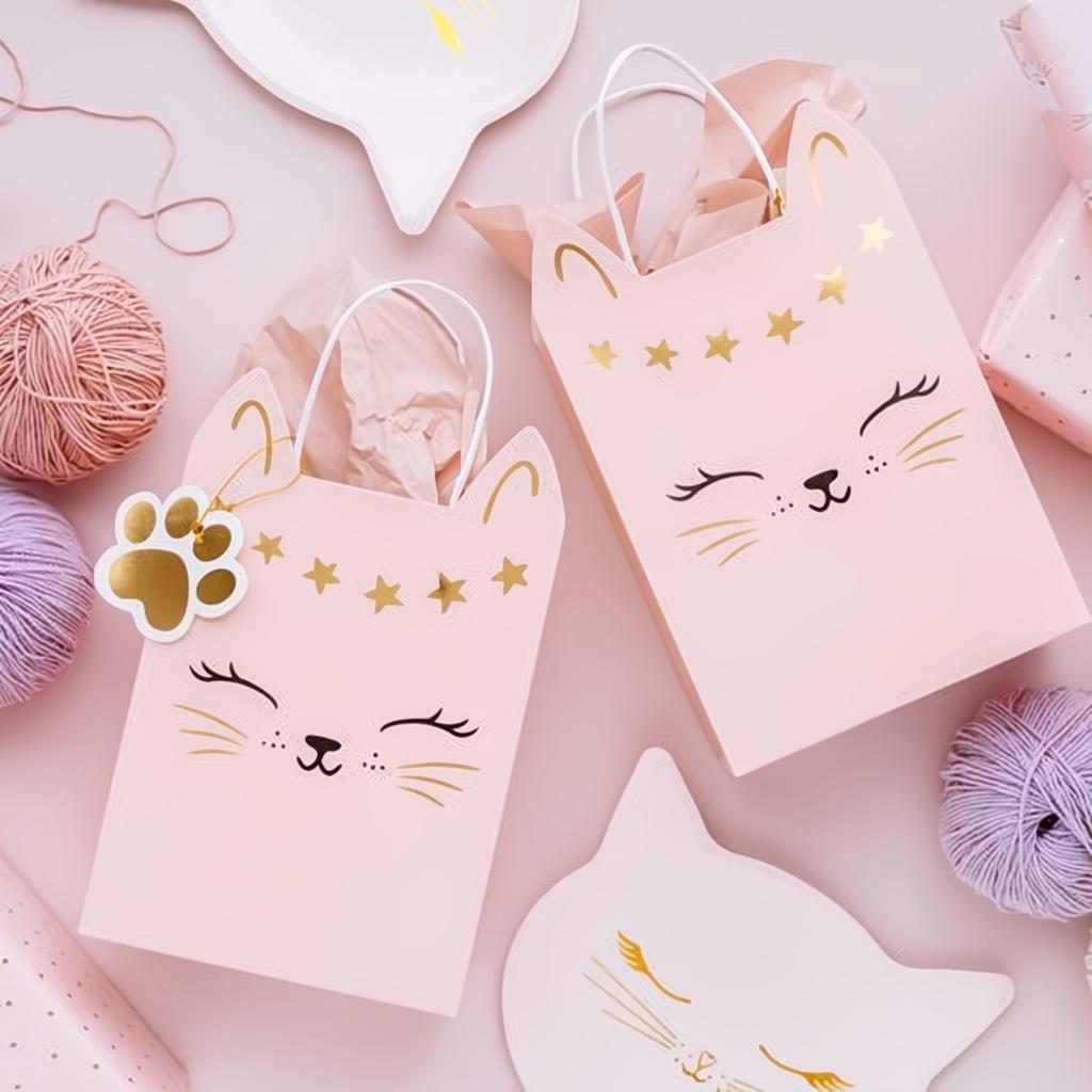Katzen-Geschenktasche, 18 x 10,5 x 27,5 cm PartyDeco 3