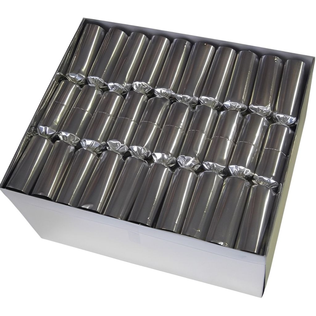 Knallbonbons 22 cm Silber
