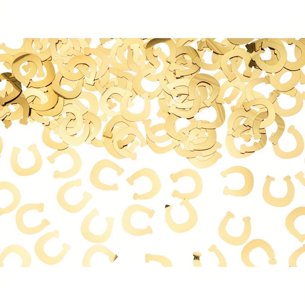 Konfetti Hufeisen, gold, 15g PartyDeco 1
