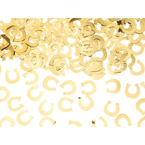 Konfetti Hufeisen, gold, 15g PartyDeco 1