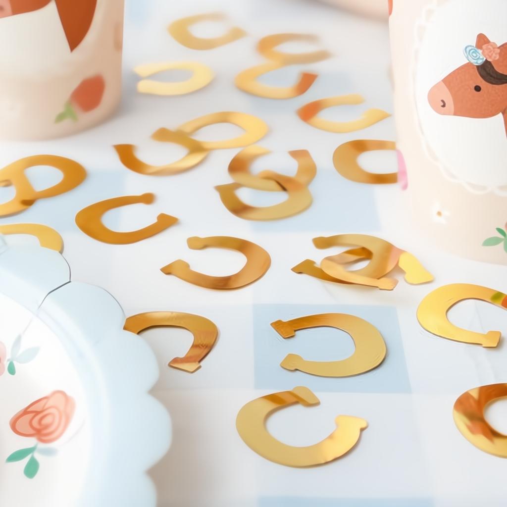 Konfetti Hufeisen, gold, 15g PartyDeco 2
