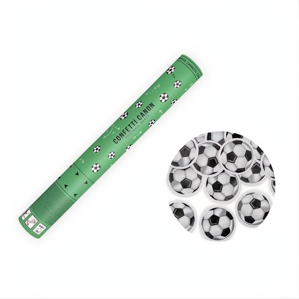 Konfettikanone Fussball, 40cm PartyDeco 1