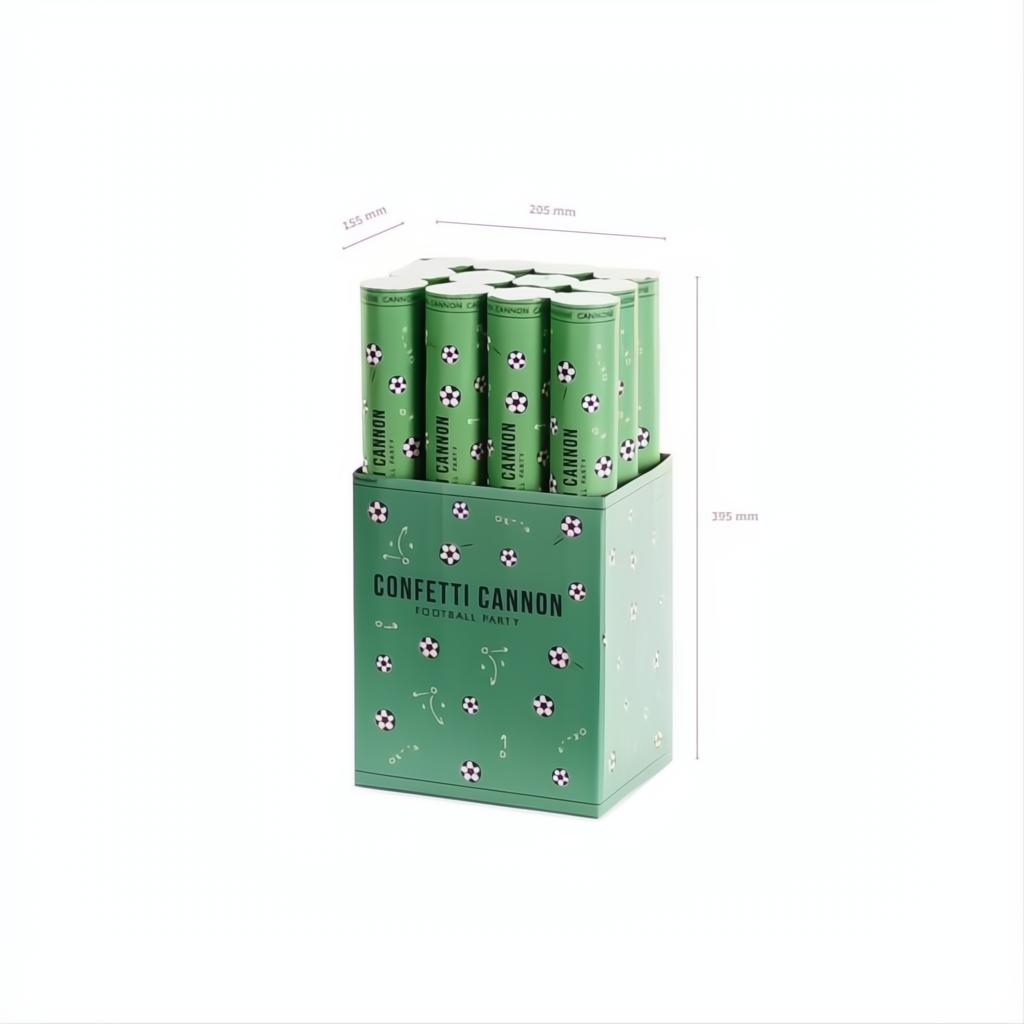 Konfettikanone Fussball, 40cm PartyDeco 4