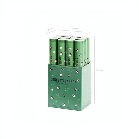 Konfettikanone Fussball, 40cm PartyDeco 4