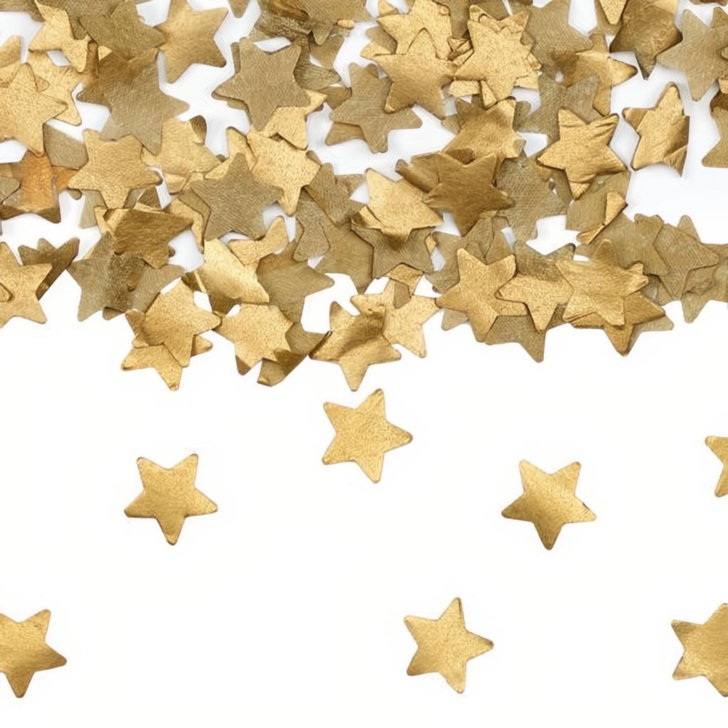 Konfettikanone goldene Sterne, 20cm PartyDeco 3