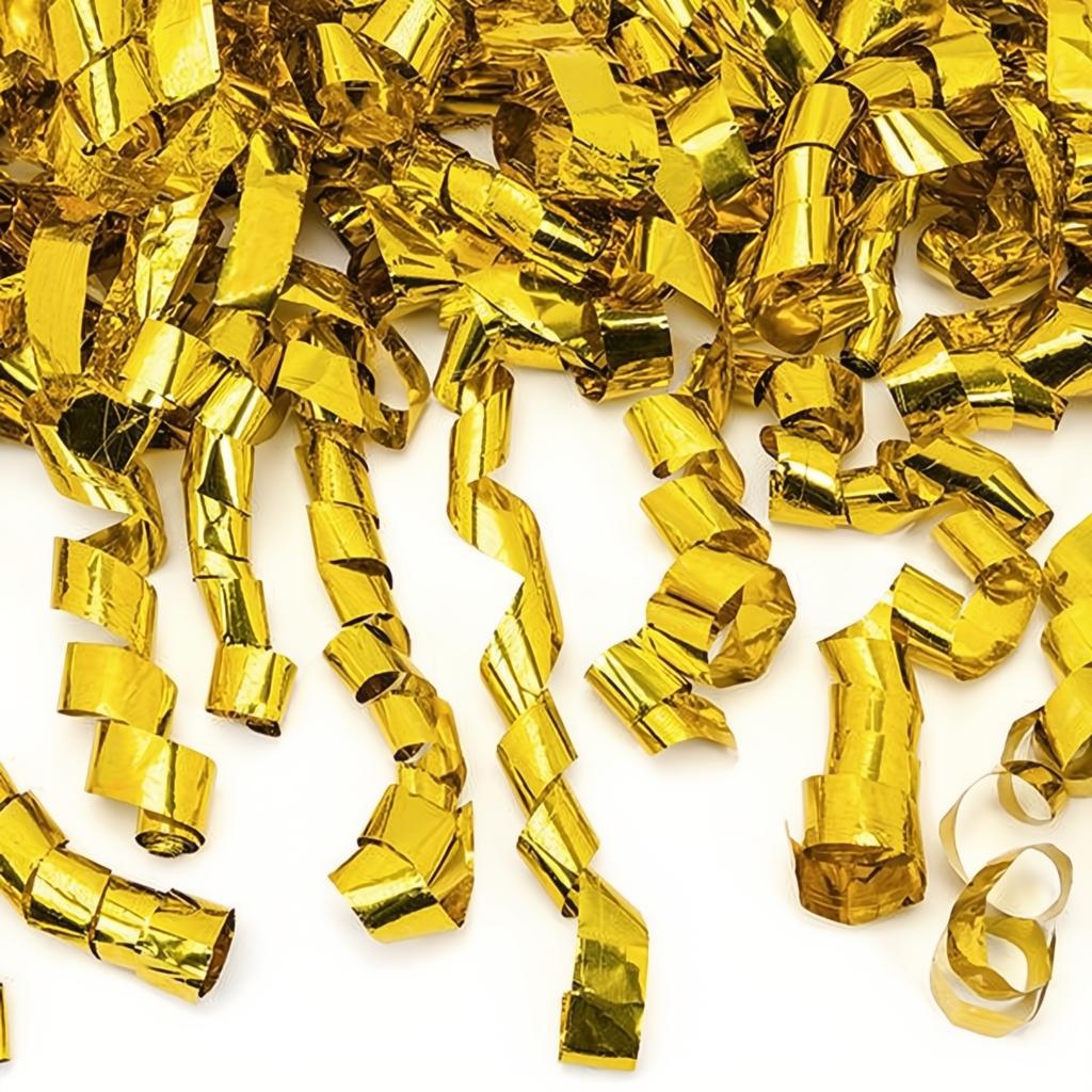 Konfettikanone mit Luftschlangen, gold, 40cm PartyDeco 3