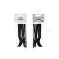 Kunststoffbesteck 6er Set, 18–18,5 cm, schwarz PartyDeco 6