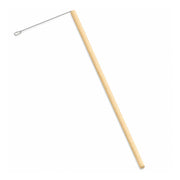 Lampionstab aus Holz mit Draht, 60 cm, einzeln freigestellt auf weissem Hintergrund – ideal für Lampions und Laternenumzüge im Kindergarten und am 1. August.