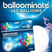 5 LED Ballone weiss