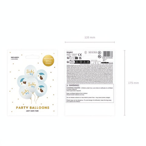 Luftballons 30 cm, Baby Boy PartyDeco 3