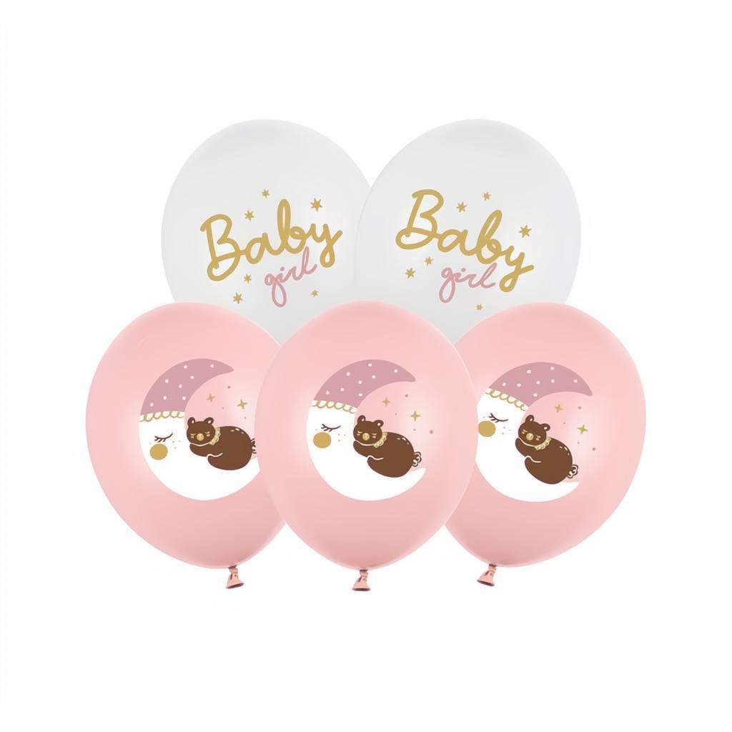 Luftballons 30 cm, Baby Girl PartyDeco 1