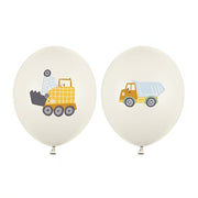 Luftballons 30 cm, Baufahrzeuge PartyDeco 1